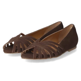 Ballerinas PASSIONATE SUEDE - Dark Brown