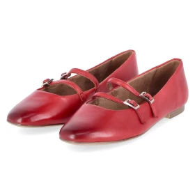 Spangenballerinas - red