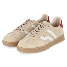 Low Sneaker CUZIMA - beige/red Low Sneaker CUZIMA - beige/red