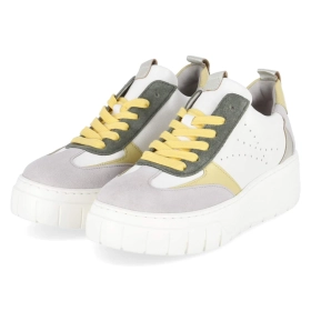 Low Sneaker - latte/yellow/pine
