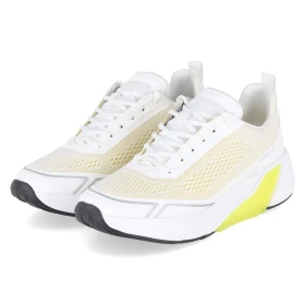 Low Sneaker - weiss/yellow