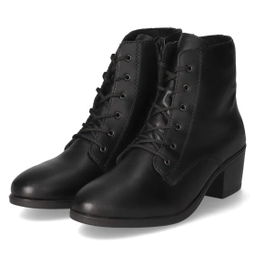 Schnürstiefeletten - schwarz