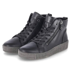 Schnürstiefeletten - schwarz (anthrazit)