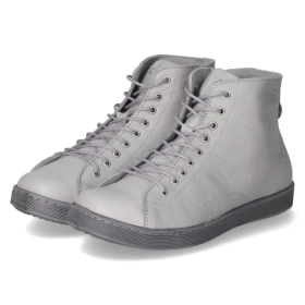 Schnürstiefeletten - hellgrau