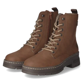 Schnürstiefeletten - Braun