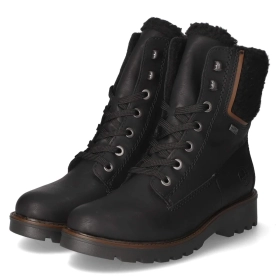 Schnürstiefeletten - schwarz/mogano/schwarz