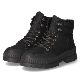 Schnürstiefeletten - black