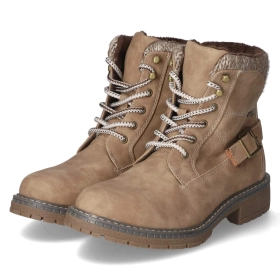 Schnürstiefeletten - taupe