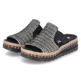 Pantoletten - schwarz- kombi