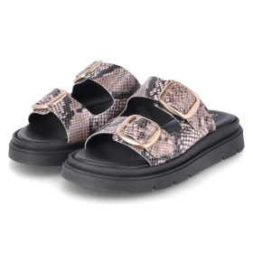 Pantoletten - BEIGE SNAKE