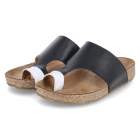 Zehentrenner ANKA - schwarz/weiß