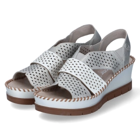 Keilsandaletten - METALLIC