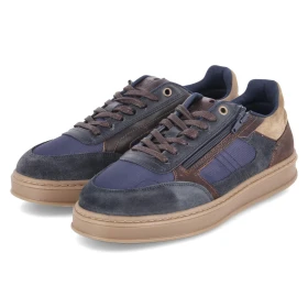 Low Sneaker - Navy-Brown