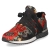 Low Sneaker - Velvet Black / Red Flower