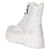 Schnürstiefeletten - white micro/ stones