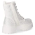 Schnürstiefeletten - white micro/ stones