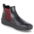 Chelsea Boots - schwarz/rot