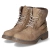 Schnürstiefeletten - taupe