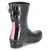 Gummistiefel GLOSSY - black-pink