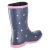 Gummistiefel DOTS - Navy white Pink