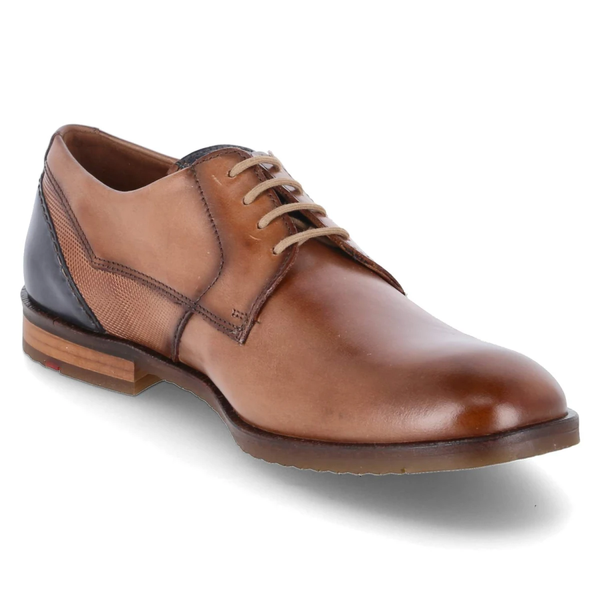 Halbschuhe DOMINO - 3 - CAMEL/ATLANTIC BLUE