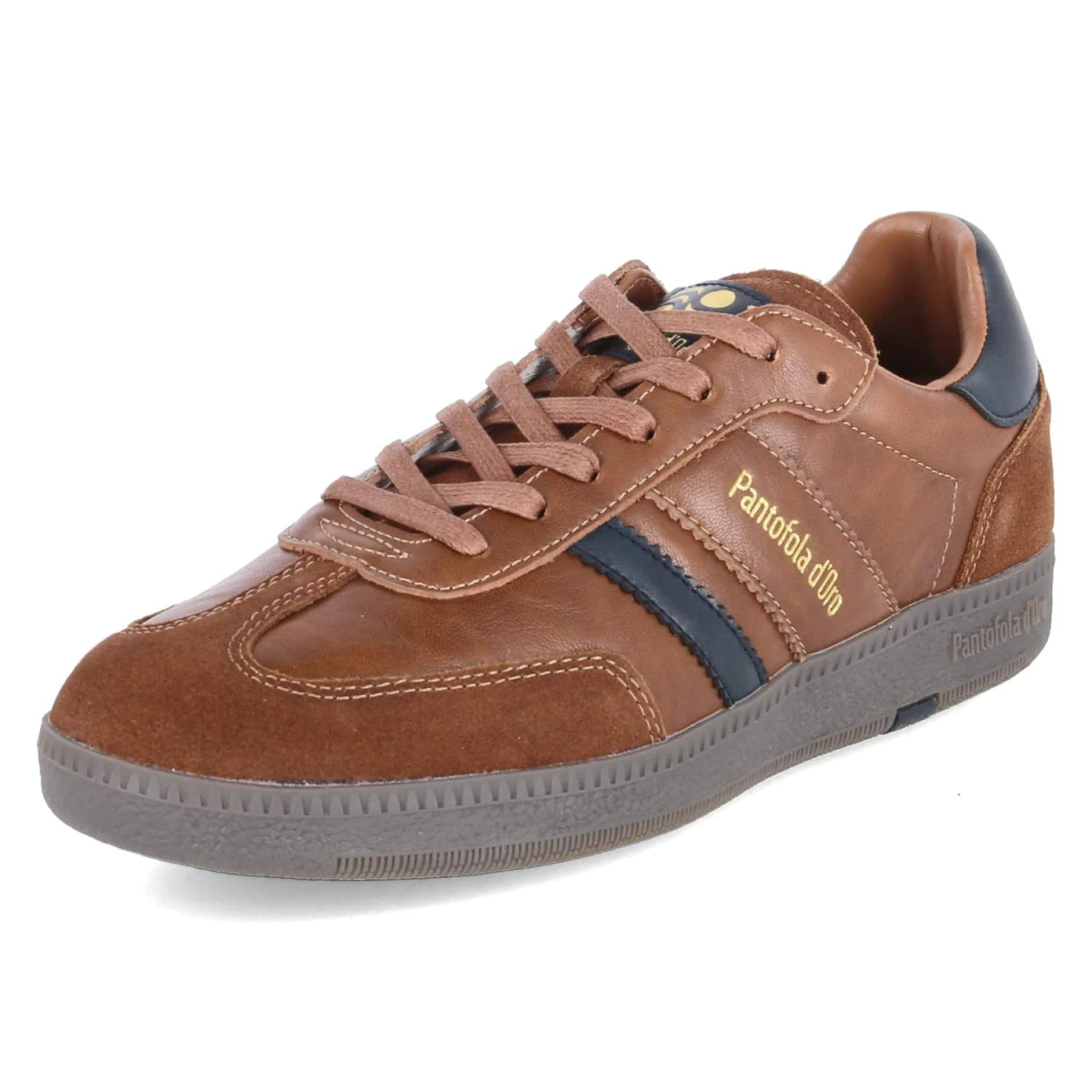 Low Sneaker BALLARE - cognac/navy