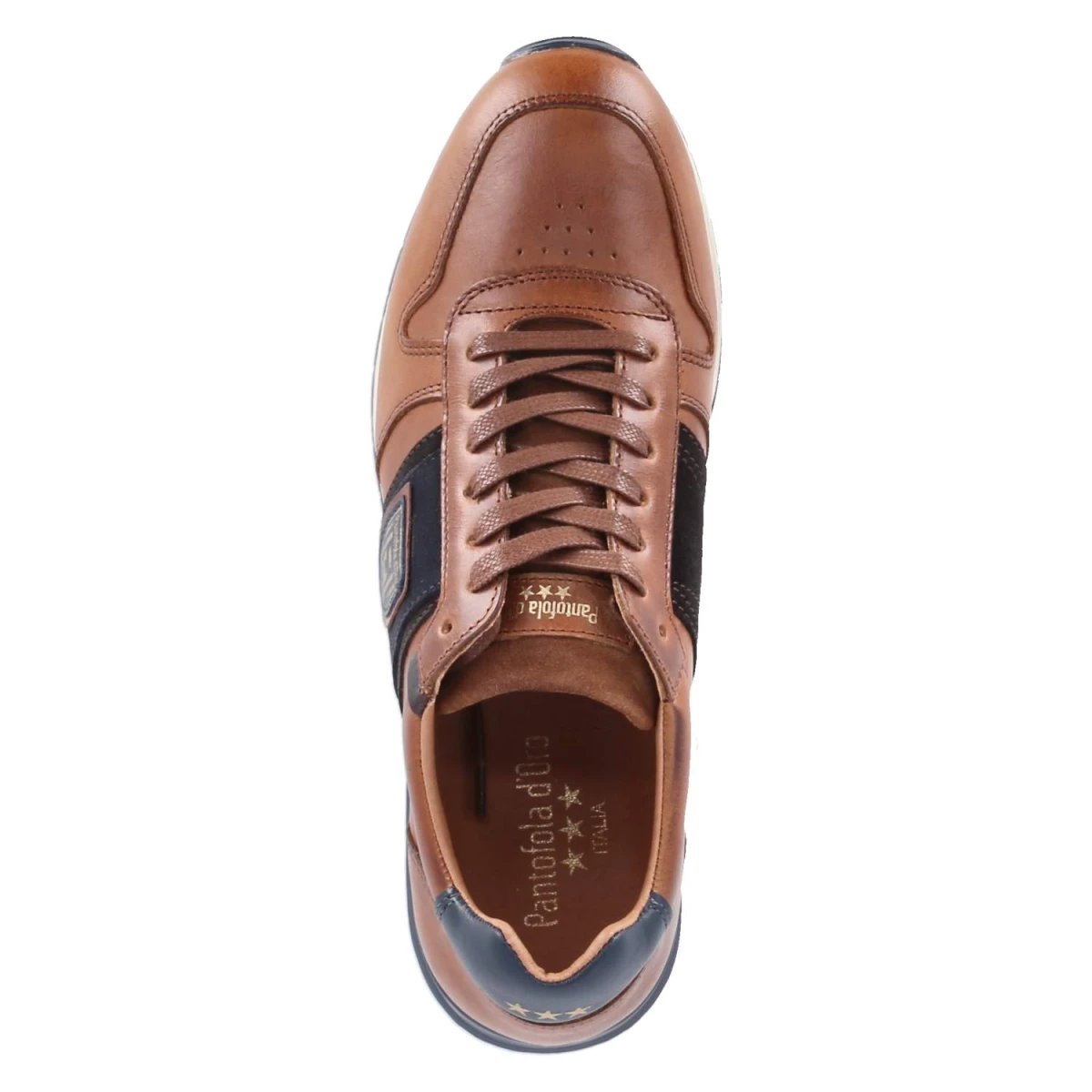 Low Sneaker SANGANO - cognac