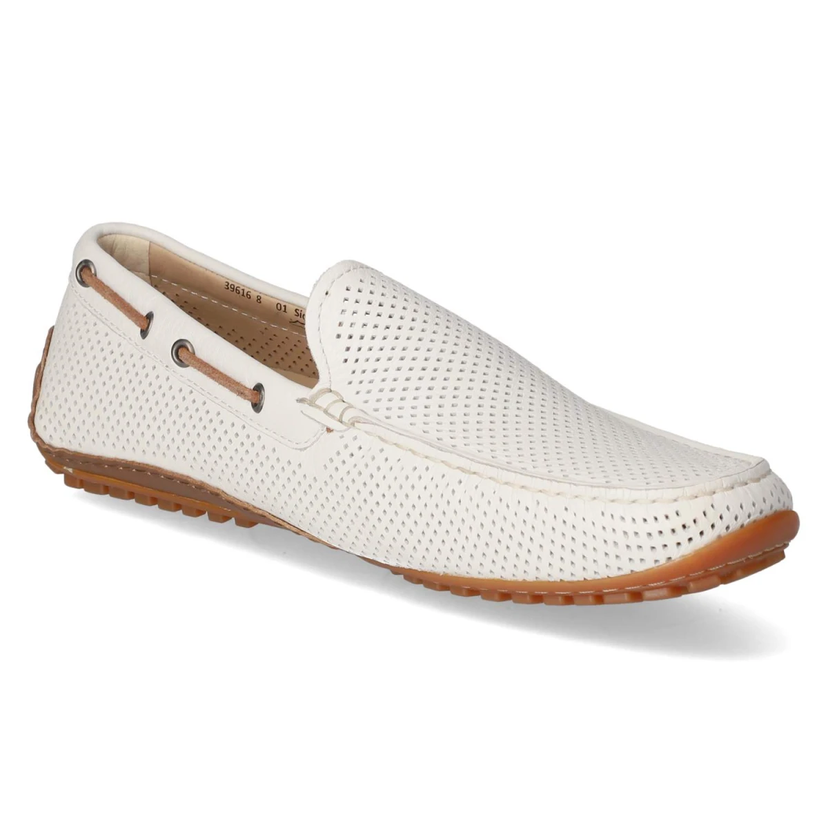 Mokassins CARULIO - weiss/cognac