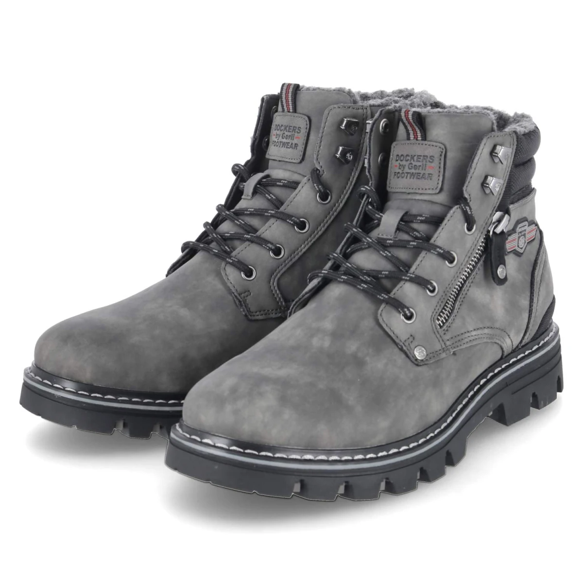 Schnürboots - dunkelgrau