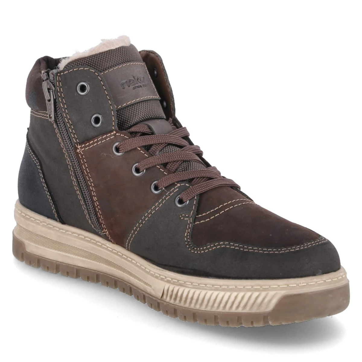 Winterboots - braun kombi