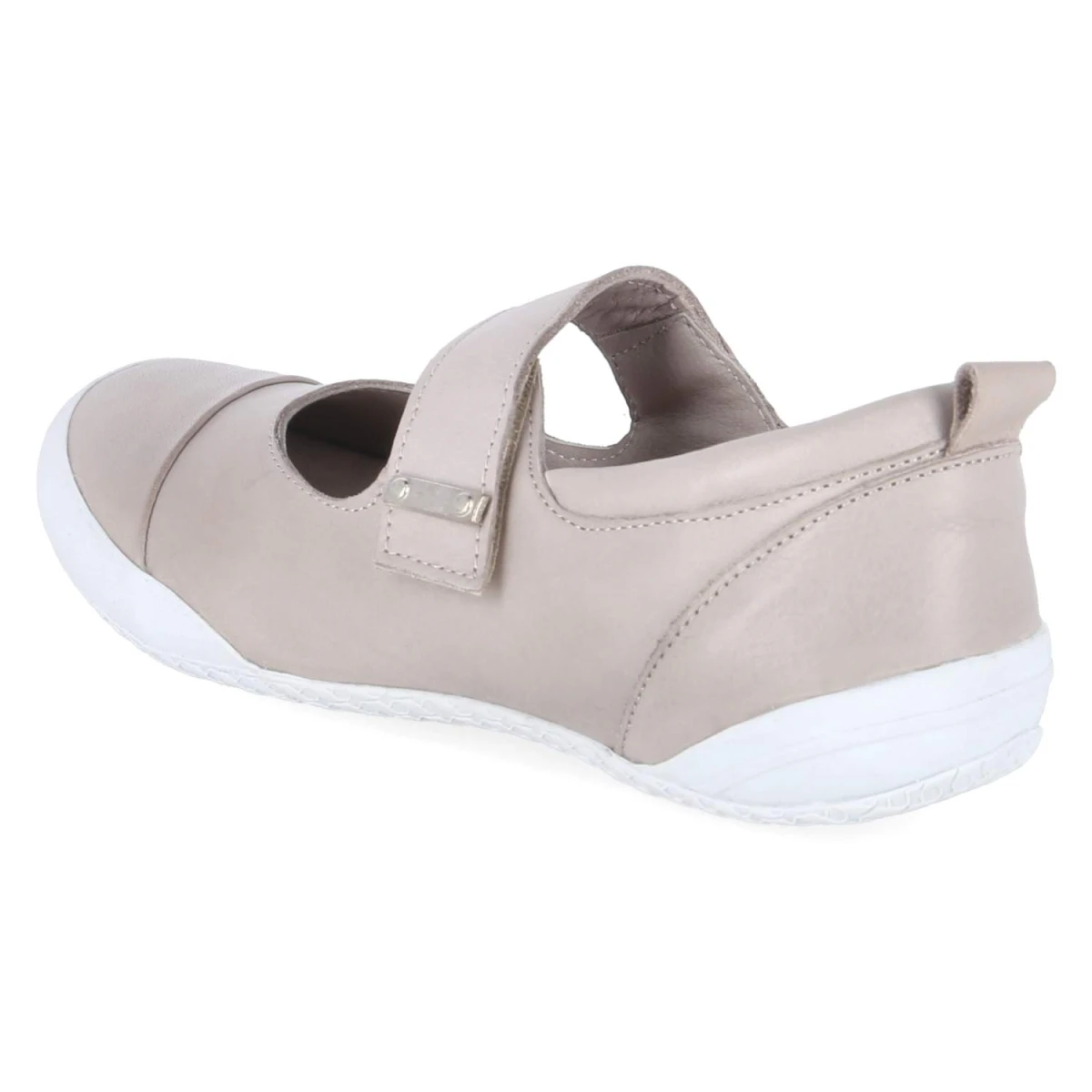 Spangenballerinas - silbergrau