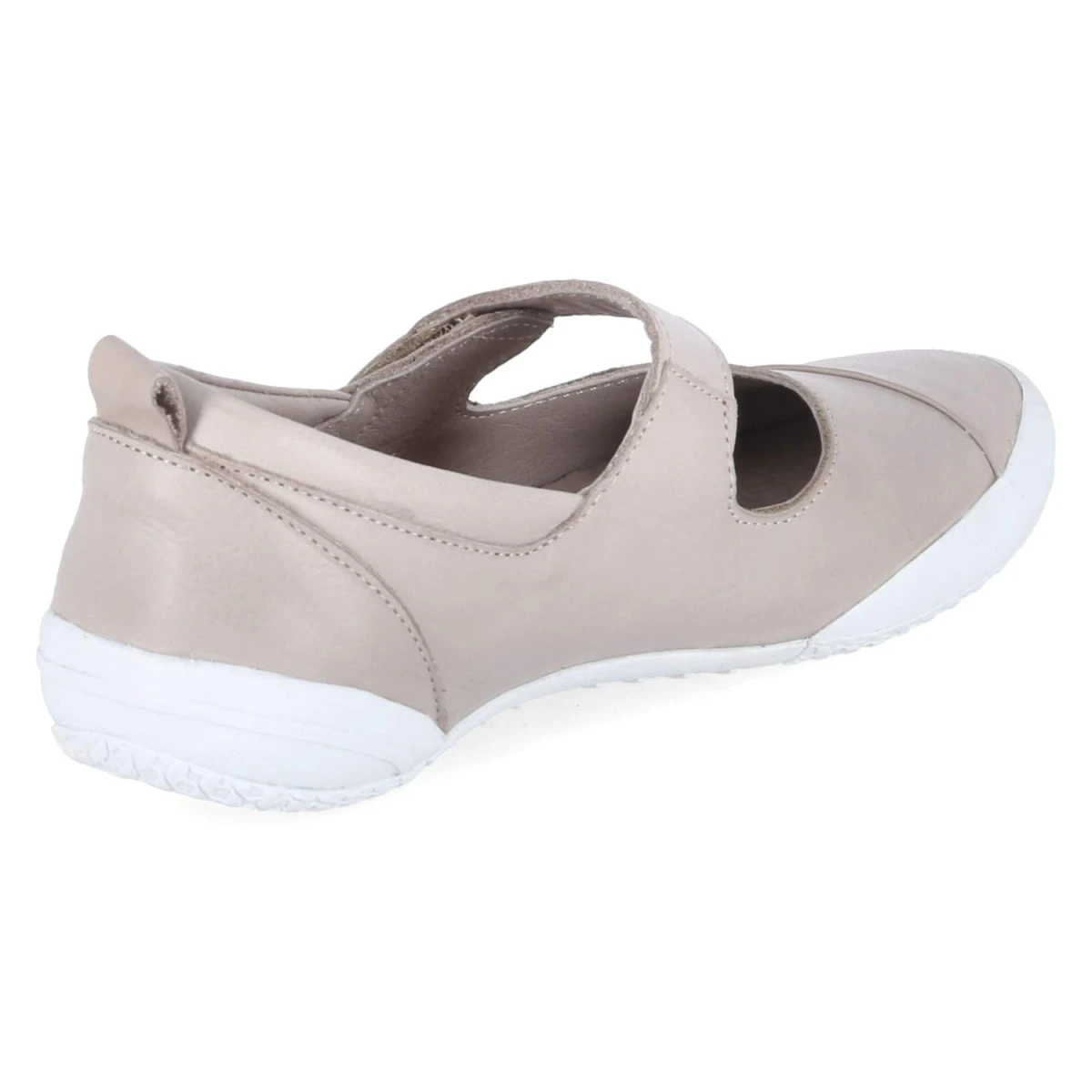 Spangenballerinas - silbergrau