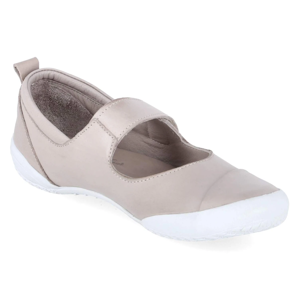 Spangenballerinas - silbergrau