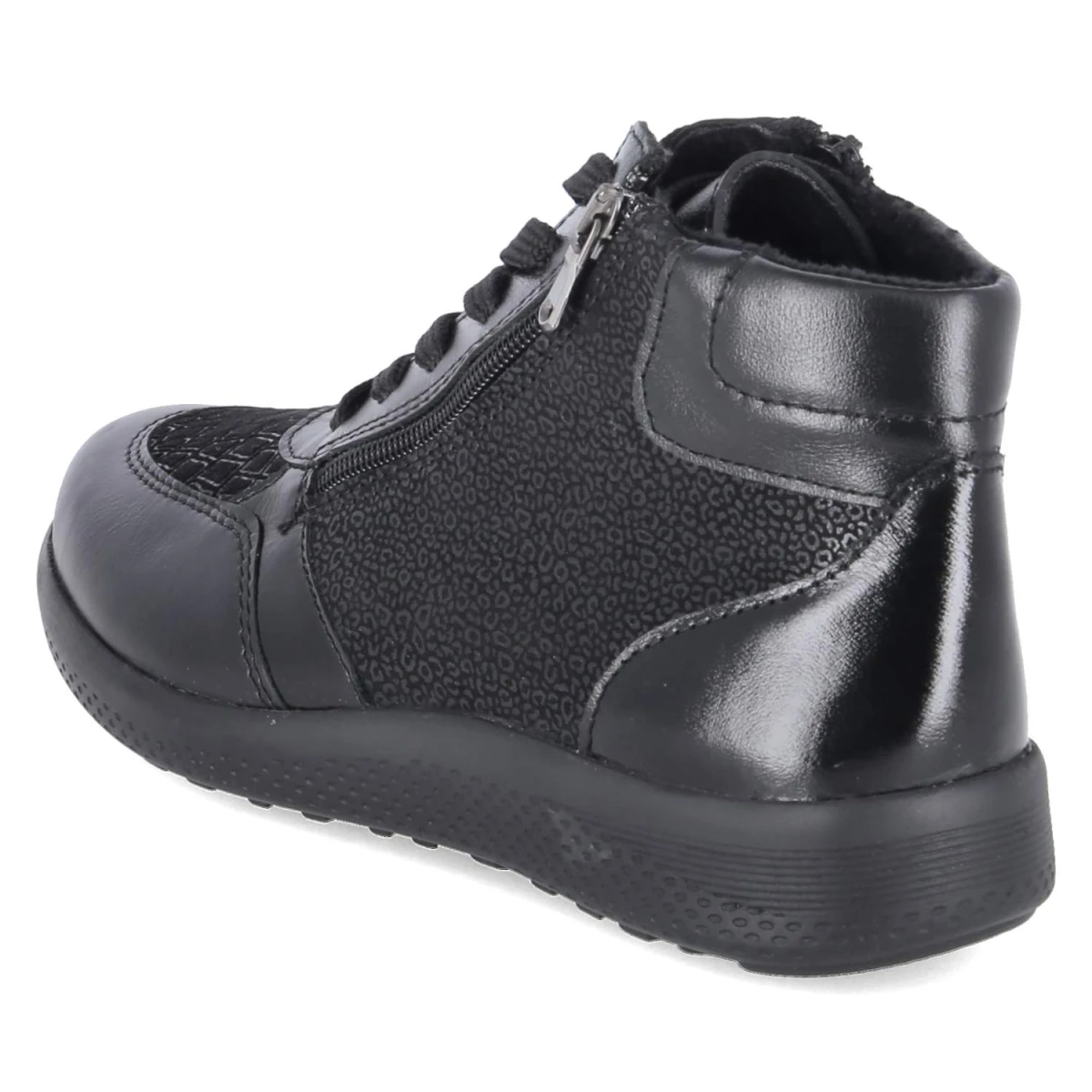 Schnürboots KIRA 24 - black metall