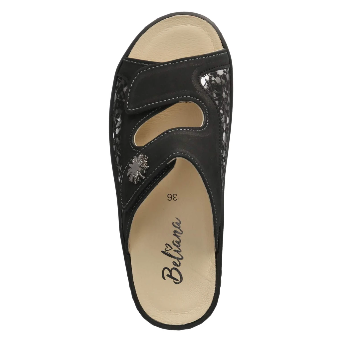 Pantoletten - Schwarz/ Space