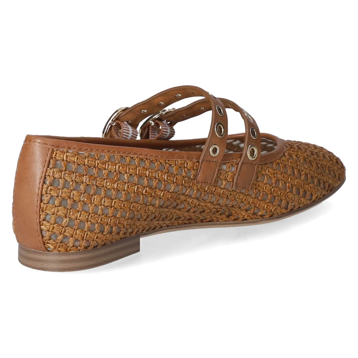 Spangenballerinas - Cognac