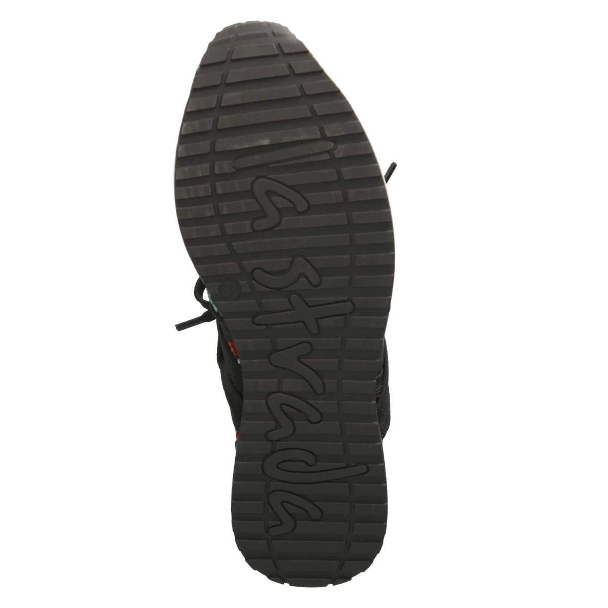 Low Sneaker - Velvet Black / Red Flower