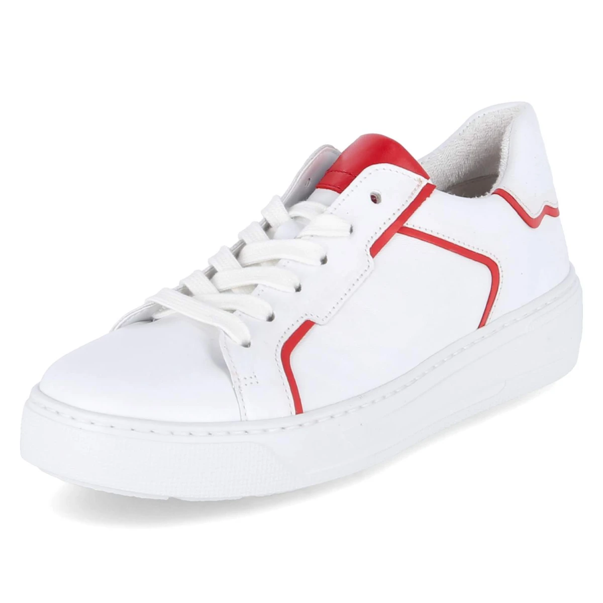 Low Sneaker - weiss/flame