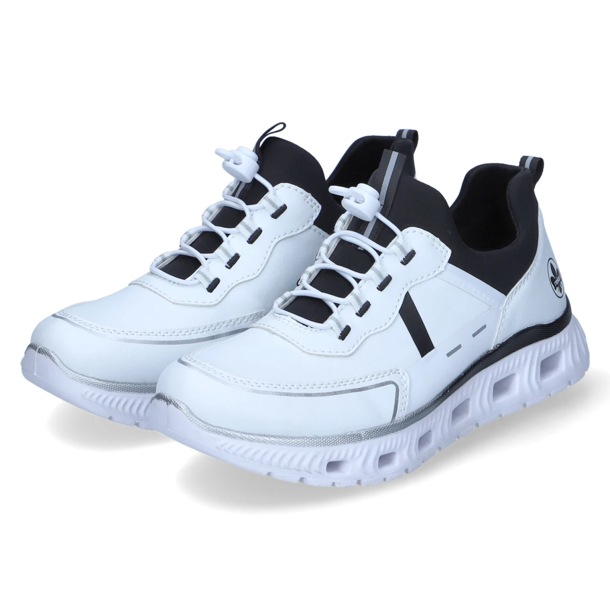 Slip-On-Sneaker - weiss/bianco/schwarz/schwarz