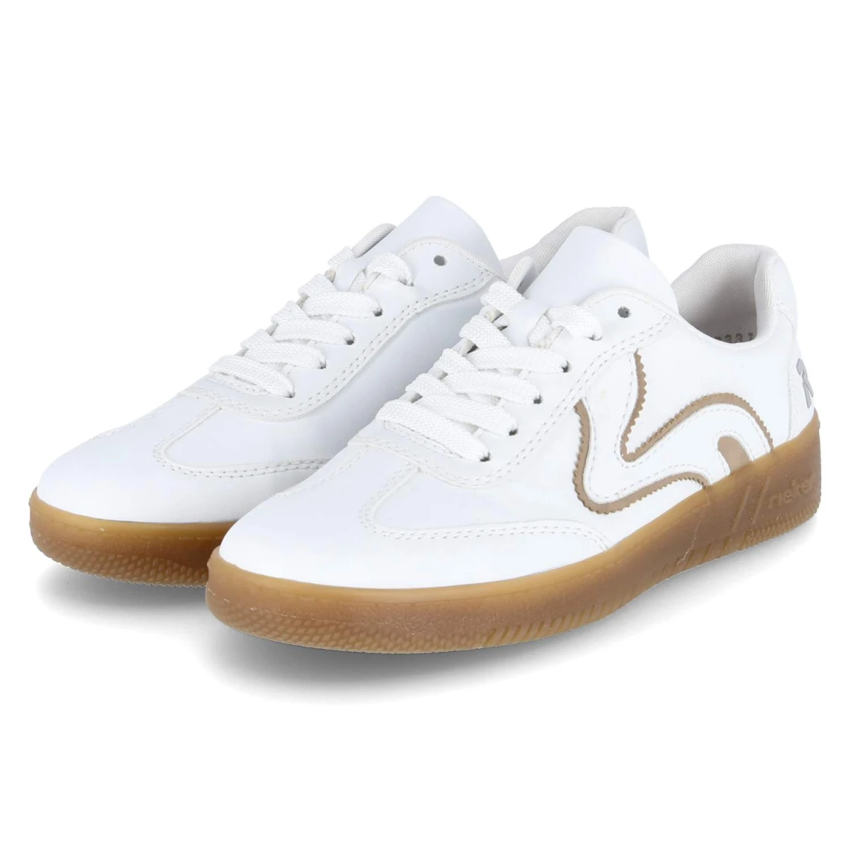 Low Sneaker - weiss/camel