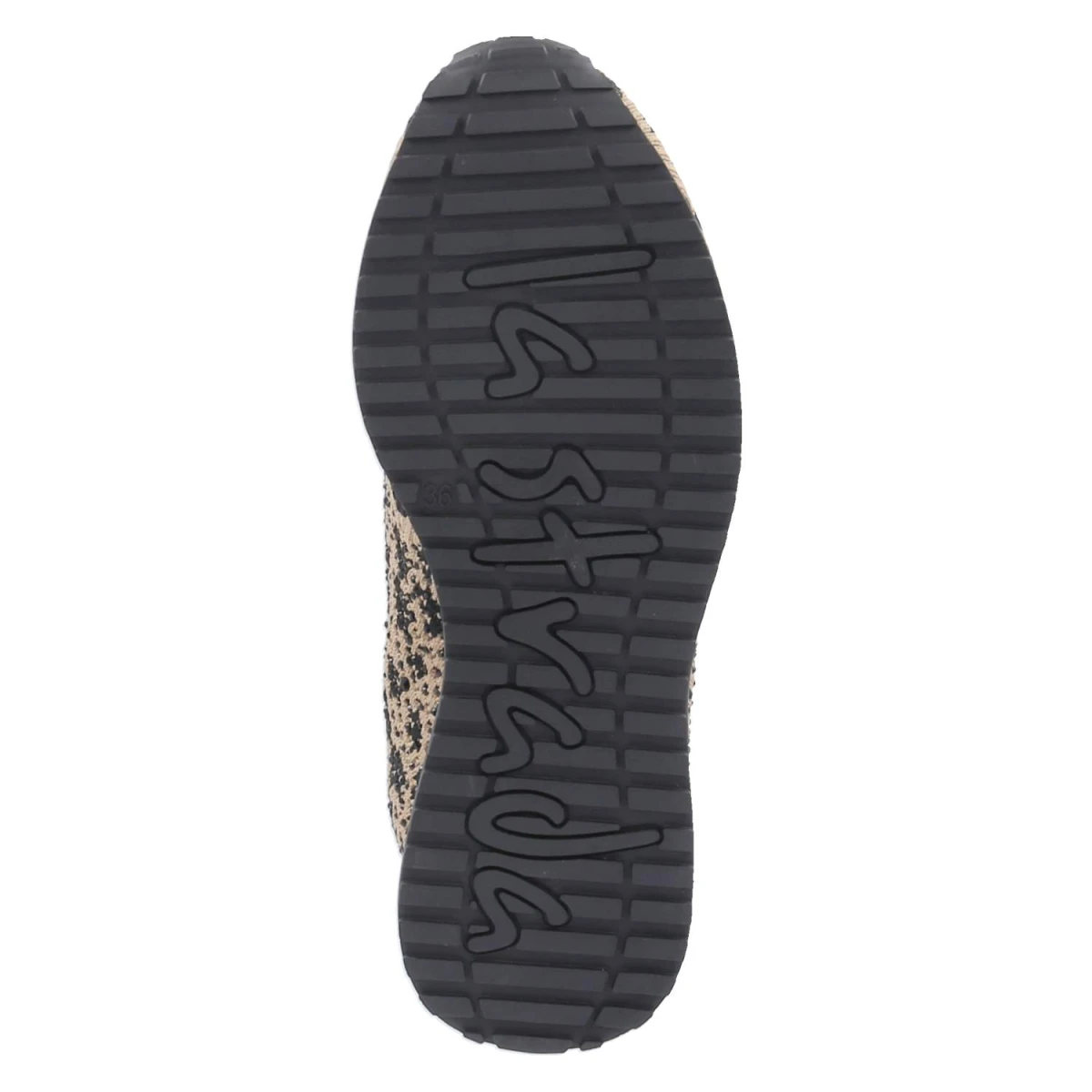 Sneaker - black/beige leopard