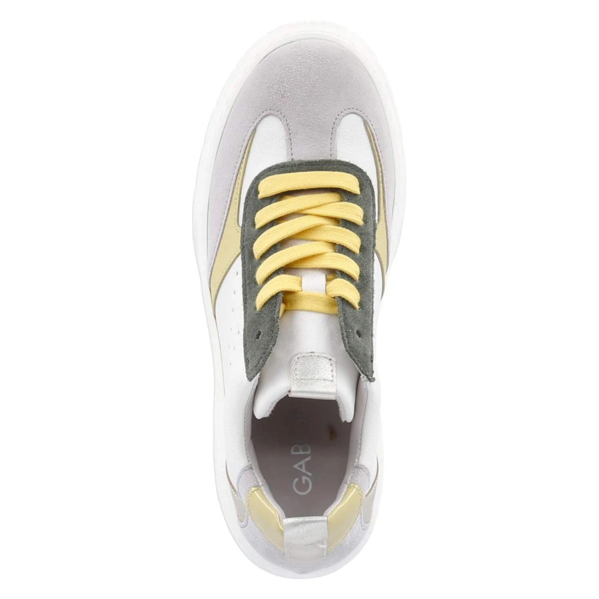 Low Sneaker - latte/yellow/pine