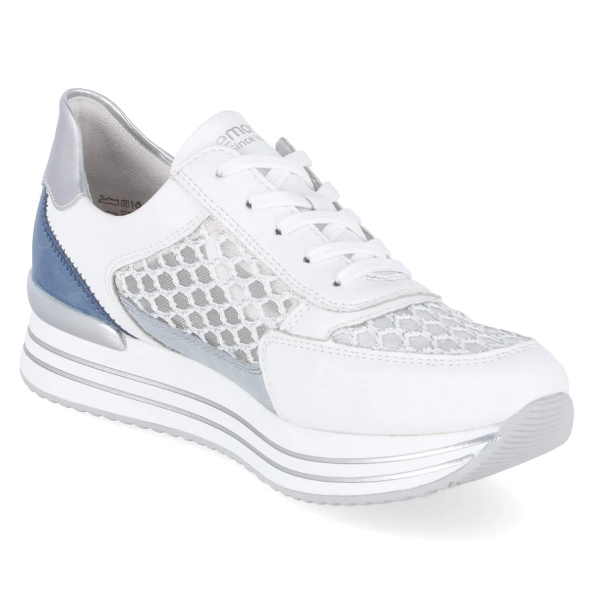 Plateau-Sneaker - weiss kombi