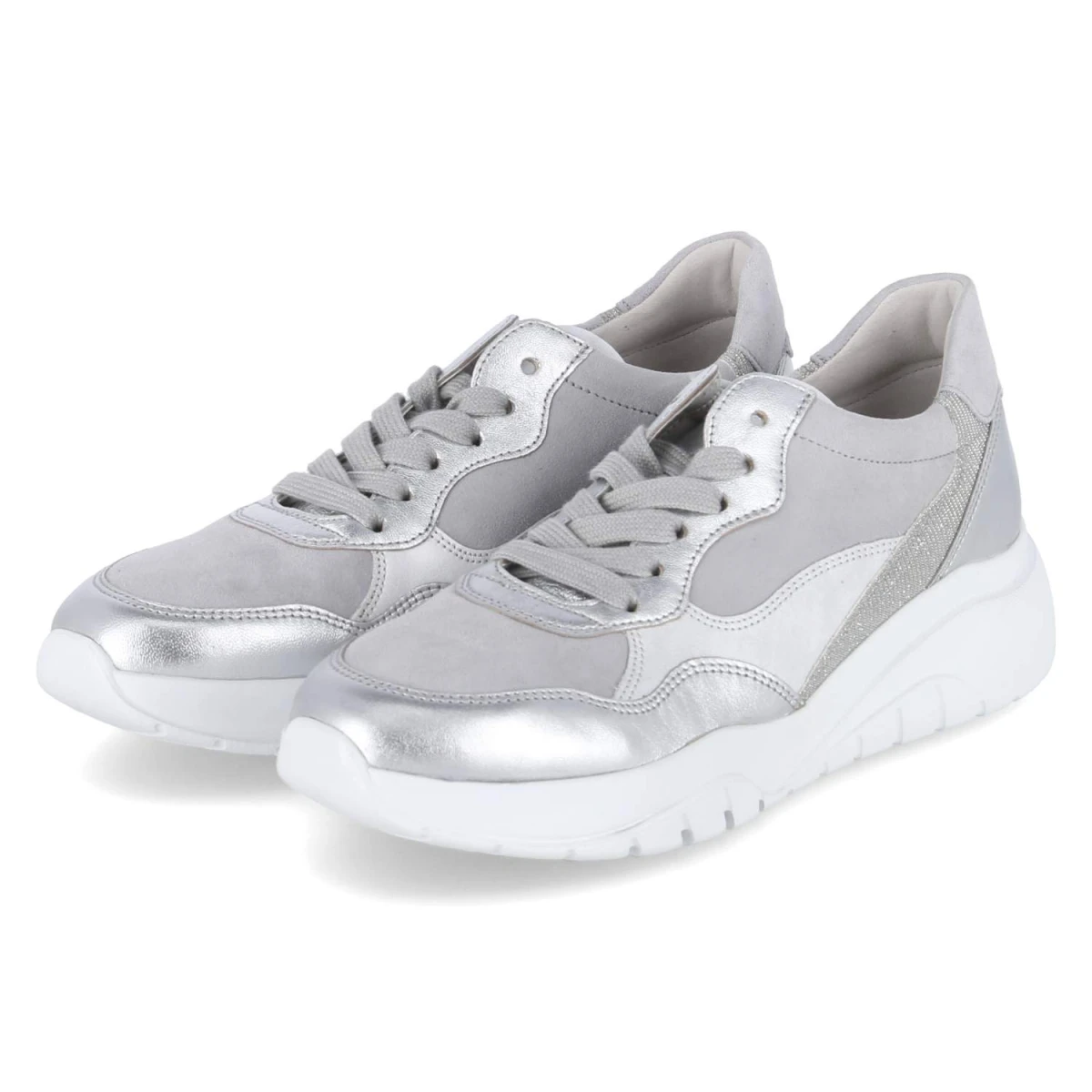 Low Sneaker - silber kombi