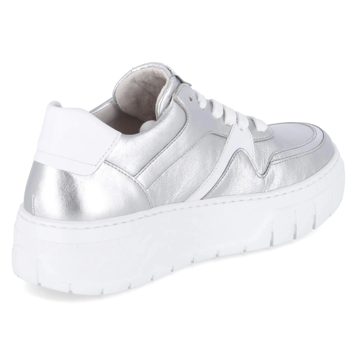 Low Sneaker - silber/argento/weiss