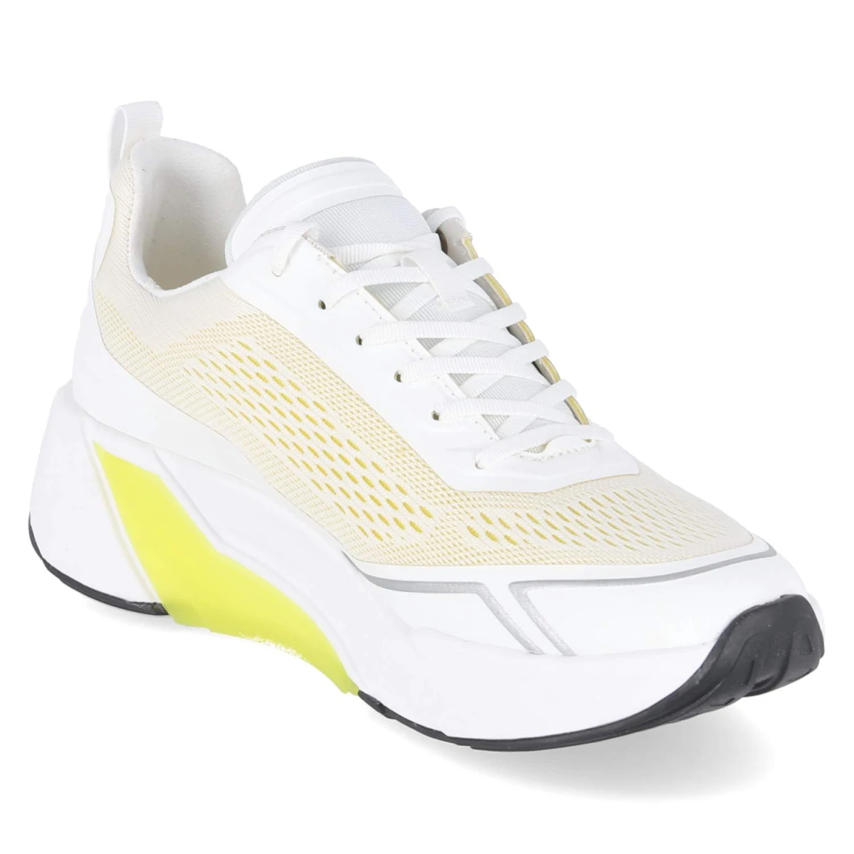 Low Sneaker - weiss/yellow