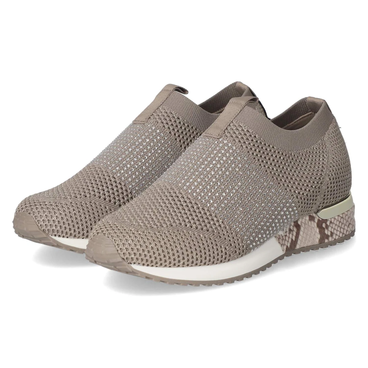 Low Sneaker - taupe/gold