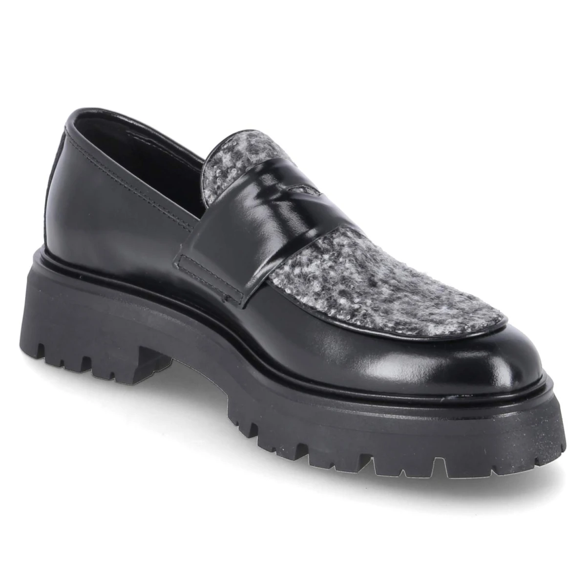 Loafer - nero/grigio