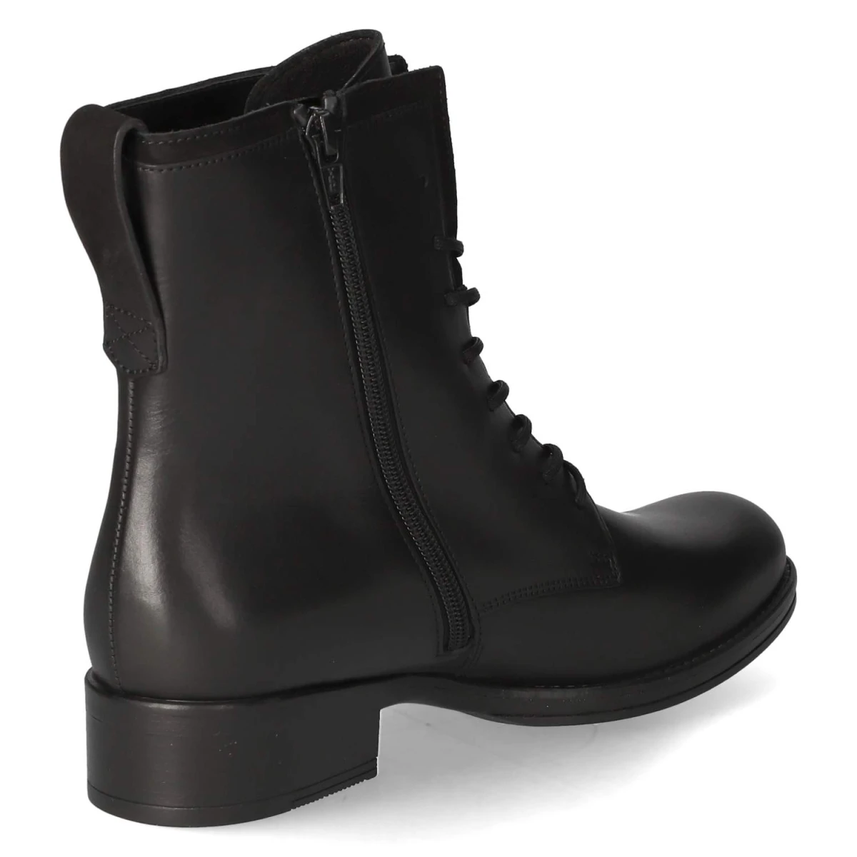 Schnürstiefeletten - schwarz