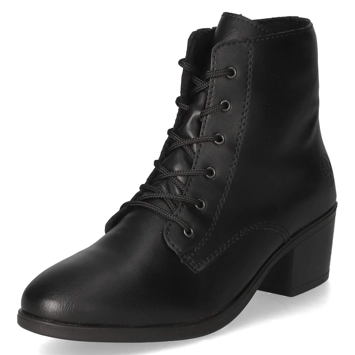 Schnürstiefeletten - schwarz